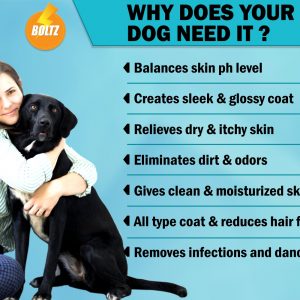 Boltz Dog Shampoo for Healthy Shiny Coat with Aloe Vera,Lavender and Jojoba Oil